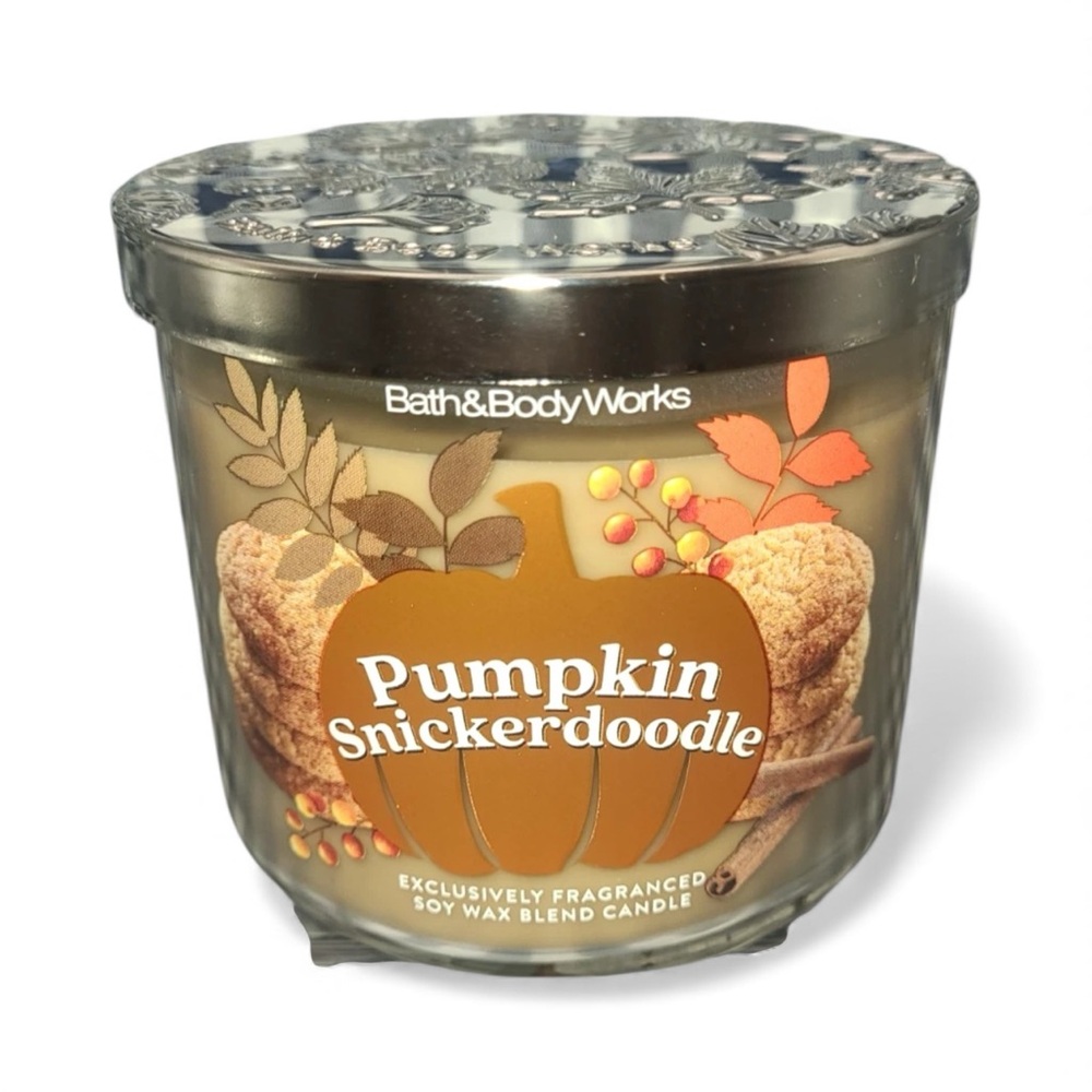 Bath and Body Works Pumpkin Snickerdoodle Three Wick Candle